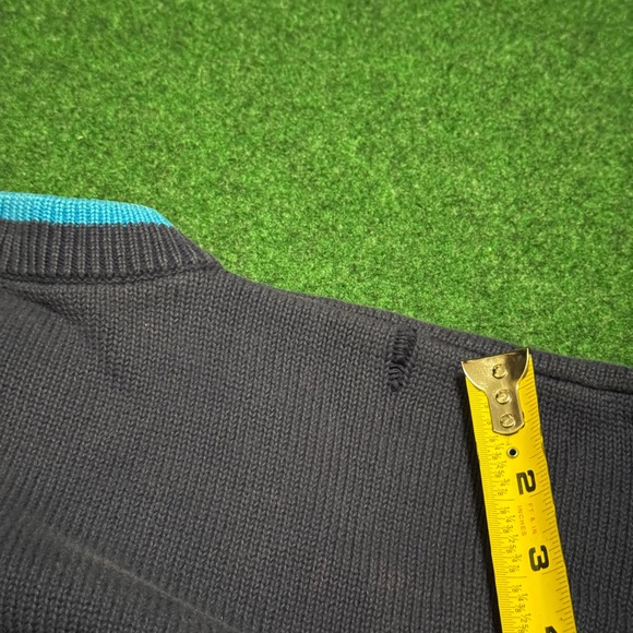 VTG Reebok Greg Norman Collection Sweater XL Shark 90s PGA Golf RARE Neon Knit - Picture 8 of 8